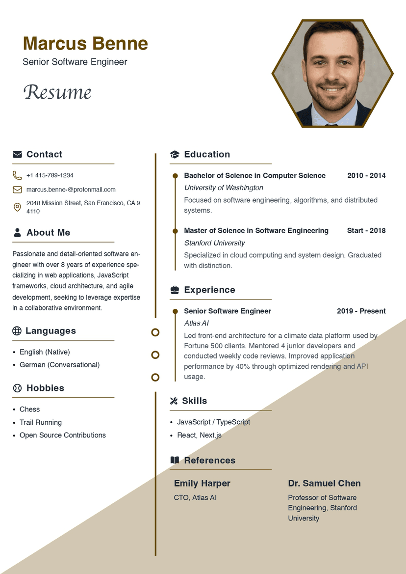 Resume Layout 2